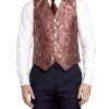 Menswear Favourbrook Waistcoats | Rose Botanics Silk Single Breasted 6 Button Waistcoat