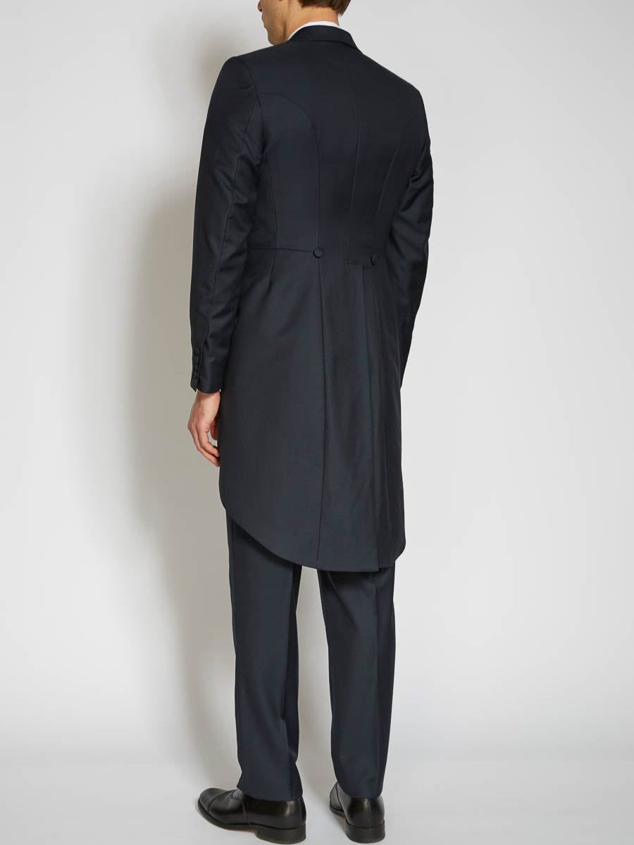 Menswear Favourbrook Morning Coats | Navy Furlong Wool Morning Coat