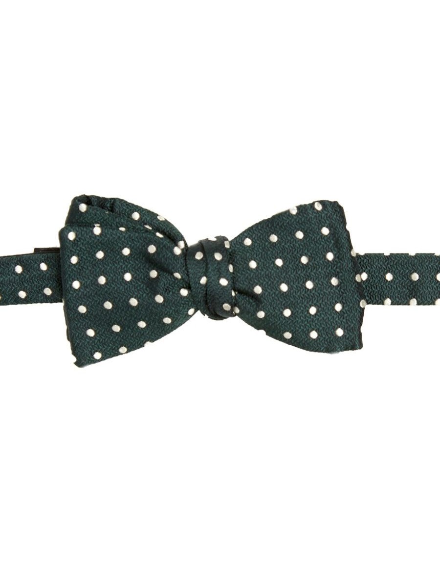 Menswear Favourbrook Bow Ties & Cummerbunds | Green Pickwick Silk Bow Tie