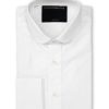 Menswear Favourbrook Shirts | White Poplin Cotton Penny Collar Shirt