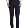 Menswear Favourbrook Trousers | Navy Tonic Mohair Wool Flat Front Trouser