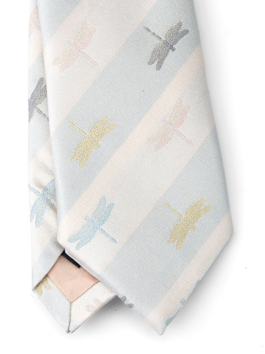 Menswear Favourbrook Ties | Multi Dragonfly Silk Tie