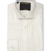 Menswear Favourbrook Shirts | Ivory Colne Linen Cutaway Collar Shirt