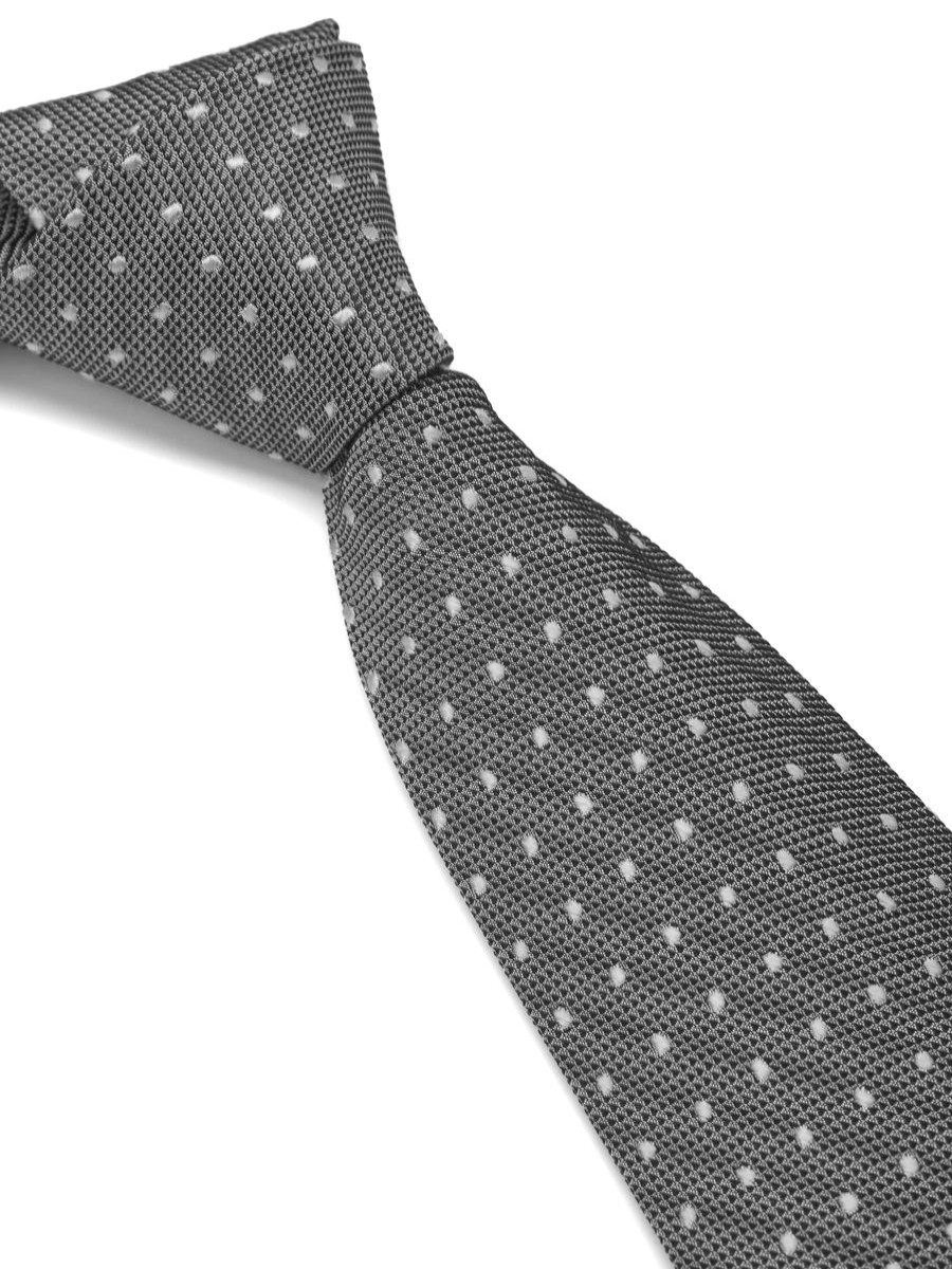 Menswear Favourbrook Ties | Grey Poytner Silk Tie