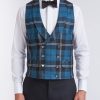 Menswear Favourbrook Waistcoats | Tartan Ramsey Double Breasted Waistcoat With Lapel