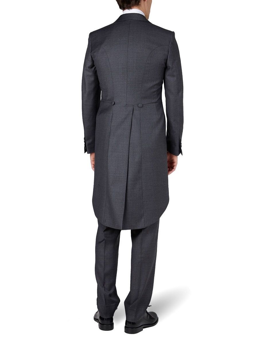 Menswear Favourbrook Morning Coats | Charcoal Wellington Merino Wool Morning Coat